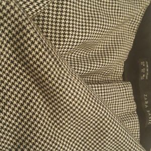 Zara Basic Houndstooth Plaid XS